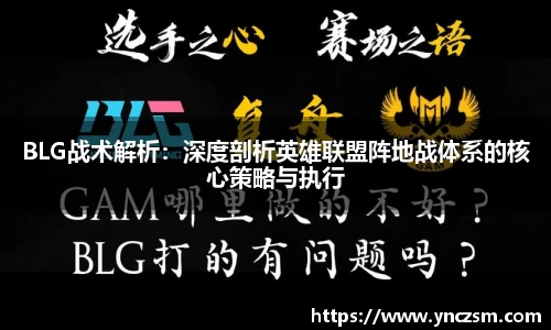 BLG战术解析：深度剖析英雄联盟阵地战体系的核心策略与执行